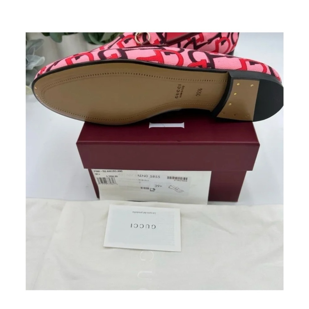 Gucci horse bit canvas/leather loafers size 39.5 made in Italy - Picture 6 of 9